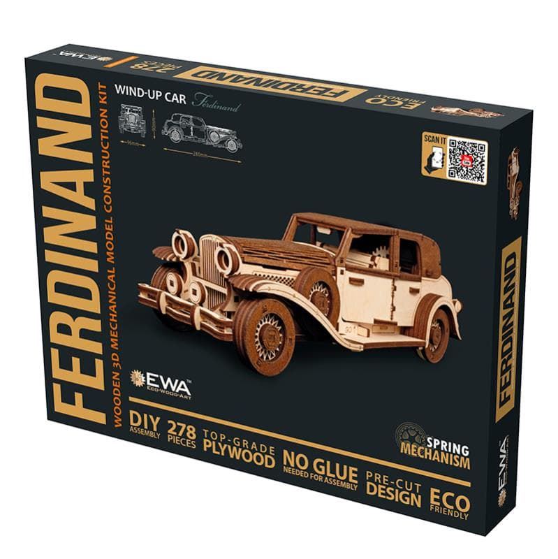 Maqueta madera con movimiento Coche Clásico Ferdinand 278 piezas - Imagen 3