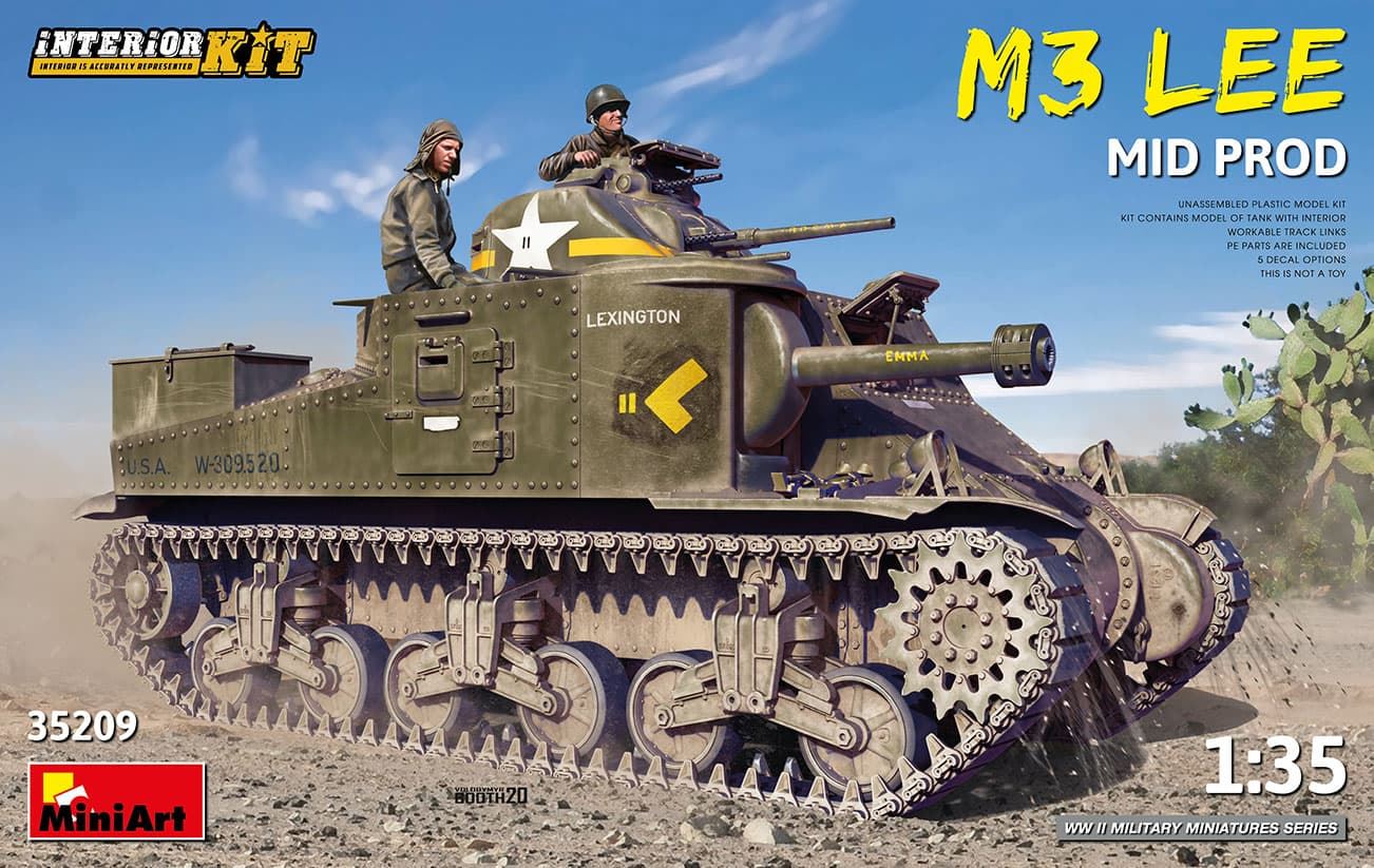 MiniArt 1/35 M3 LEE MID PROD. INTERIOR KIT (35209) - Imagen 1