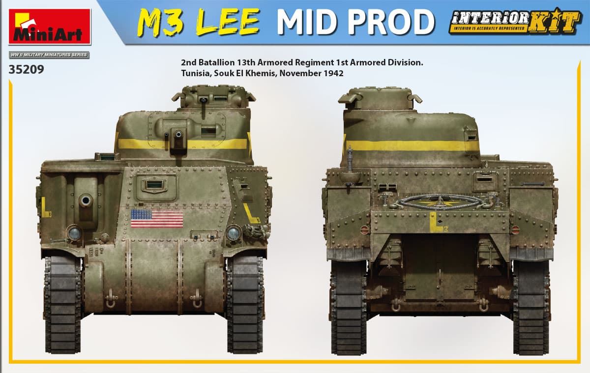 MiniArt 1/35 M3 LEE MID PROD. INTERIOR KIT (35209) - Imagen 3