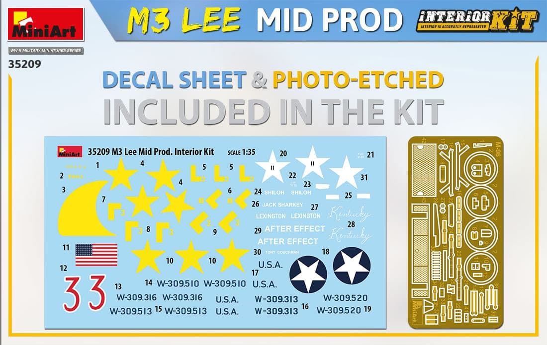 MiniArt 1/35 M3 LEE MID PROD. INTERIOR KIT (35209) - Imagen 5