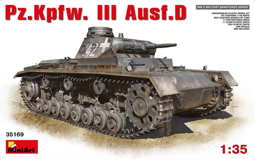 miniart 1/35 Pz.Kpfw.III Ausf.D (35169) - Imagen 1