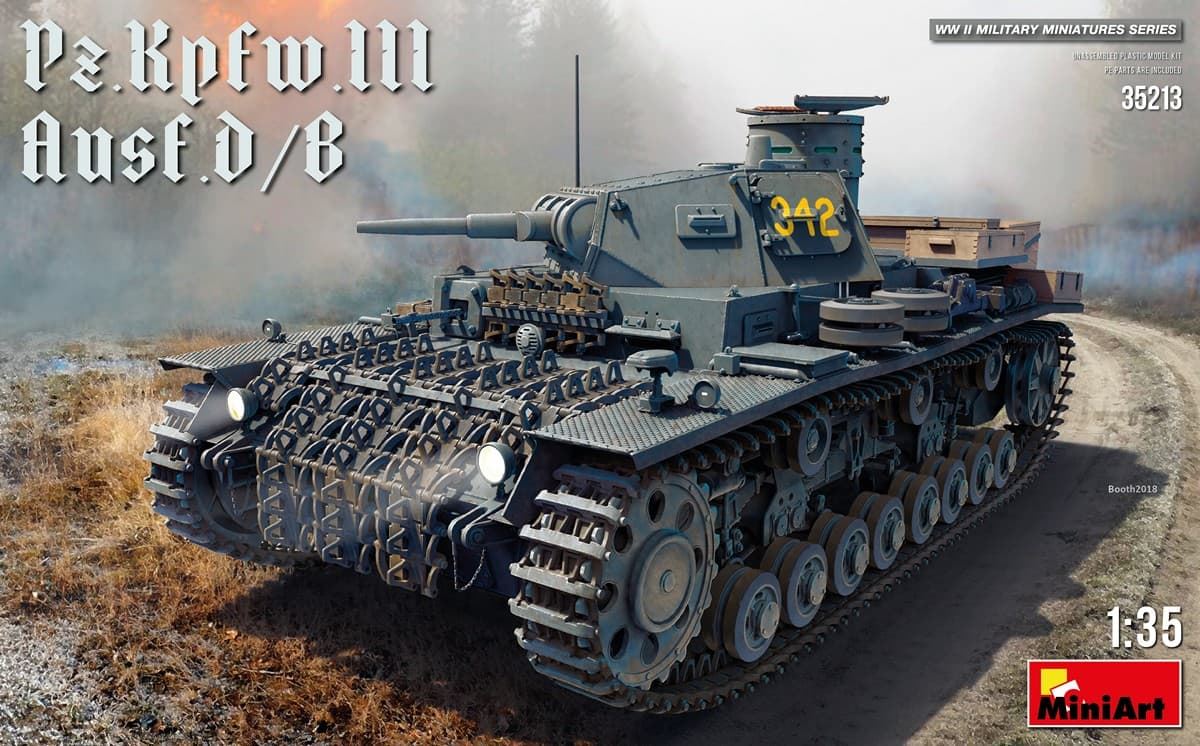 Miniart 1/35  Pz.Kpfw.III Ausf. D/B  (35213) - Imagen 1