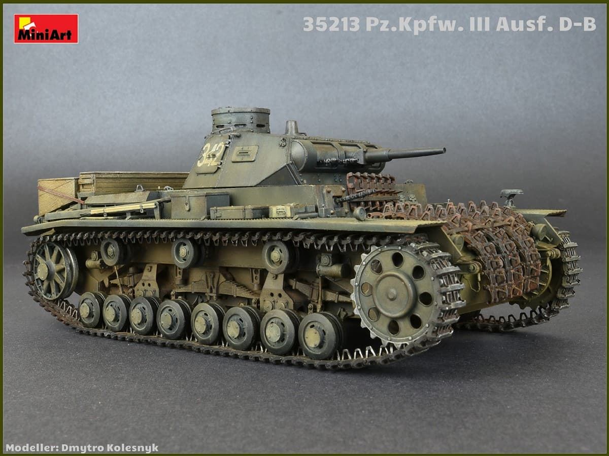 Miniart 1/35  Pz.Kpfw.III Ausf. D/B  (35213) - Imagen 7