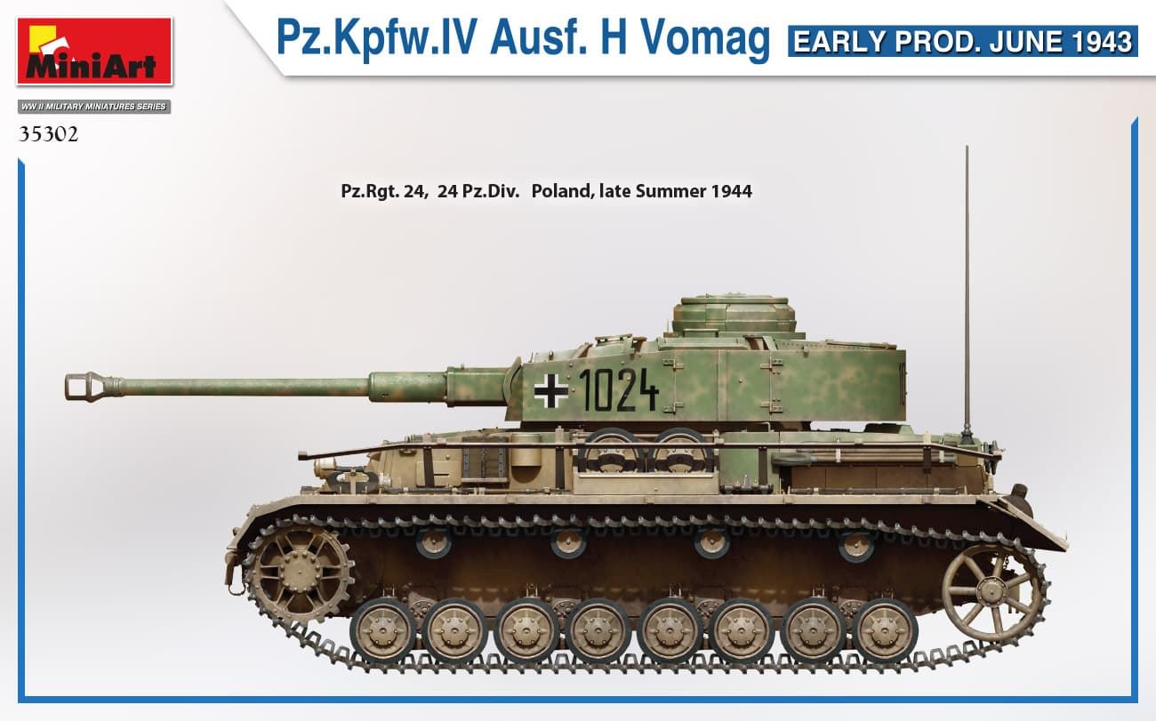MiniArt 1/35 Pz.Kpfw.IV Ausf. H Vomag. EARLY PROD. JUNE 1943( 35302) - Imagen 11