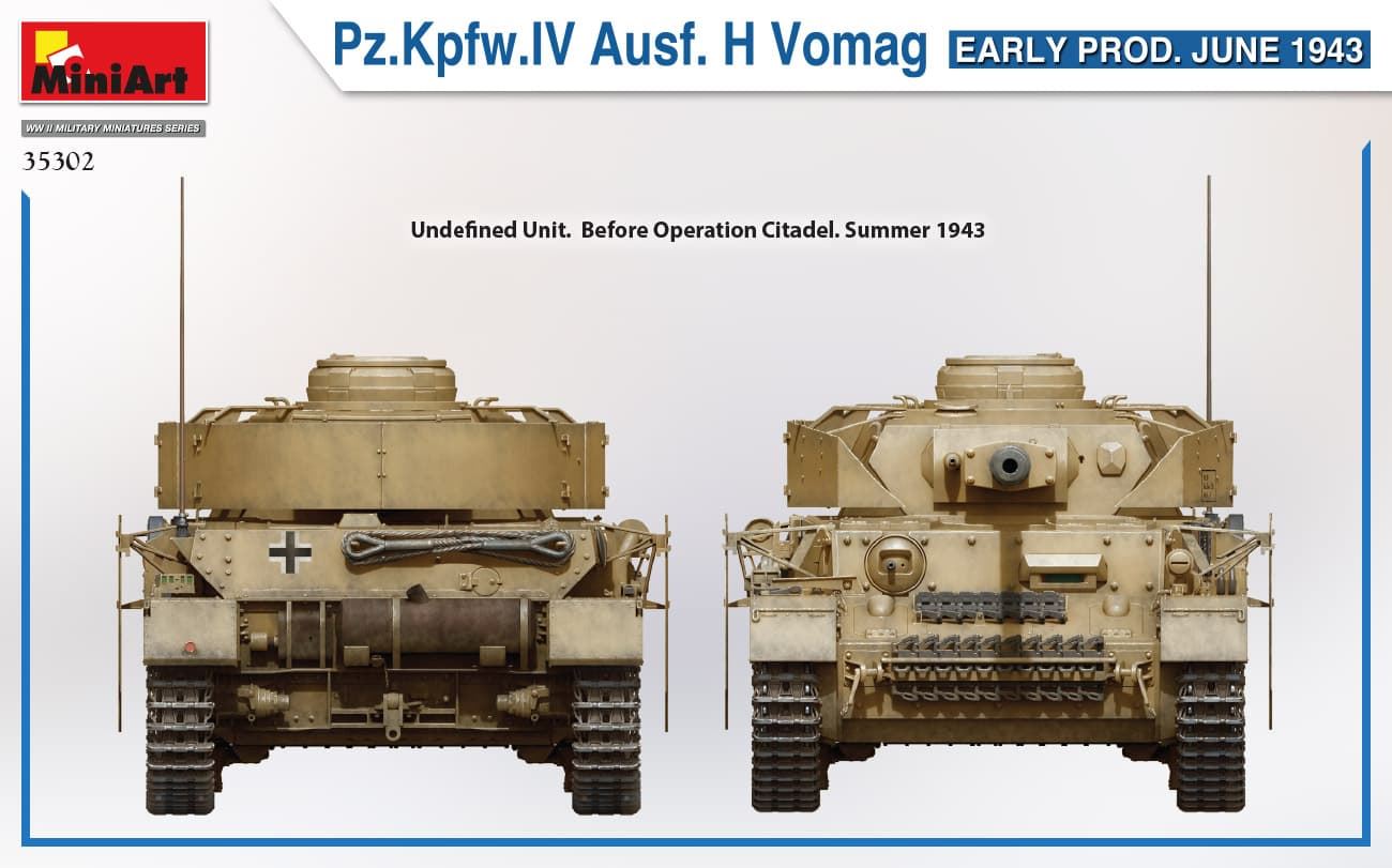 MiniArt 1/35 Pz.Kpfw.IV Ausf. H Vomag. EARLY PROD. JUNE 1943( 35302) - Imagen 4