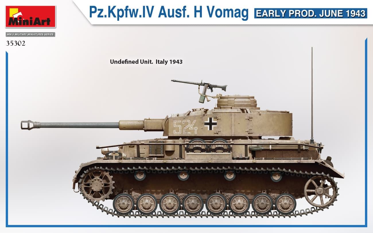 MiniArt 1/35 Pz.Kpfw.IV Ausf. H Vomag. EARLY PROD. JUNE 1943( 35302) - Imagen 5