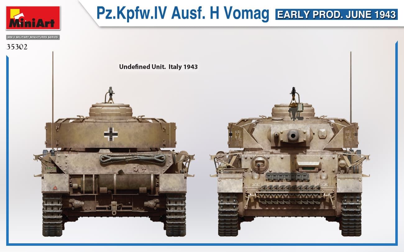 MiniArt 1/35 Pz.Kpfw.IV Ausf. H Vomag. EARLY PROD. JUNE 1943( 35302) - Imagen 6