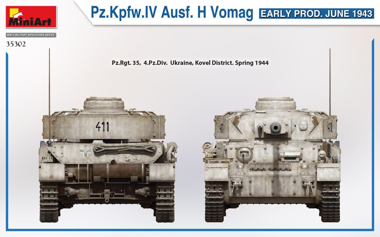 MiniArt 1/35 Pz.Kpfw.IV Ausf. H Vomag. EARLY PROD. JUNE 1943( 35302) - Imagen 8