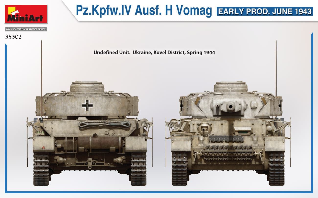 MiniArt 1/35 Pz.Kpfw.IV Ausf. H Vomag. EARLY PROD. JUNE 1943( 35302) - Imagen 10