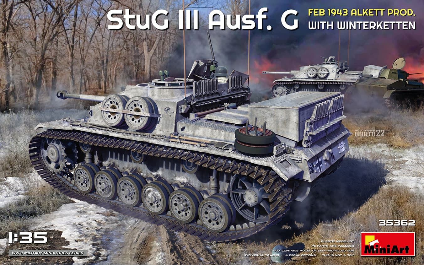 Miniart 1/35 StuG III Ausf. G FEB 1943 ALKETT PROD. WITH WINTERKETTEN (35362) - Imagen 1