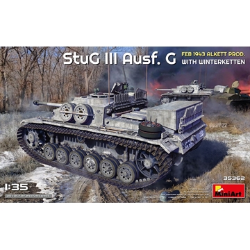 Miniart 1/35 StuG III Ausf. G FEB 1943 ALKETT PROD. WITH WINTERKETTEN (35362) - Imagen 1