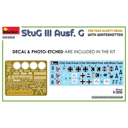 Miniart 1/35 StuG III Ausf. G FEB 1943 ALKETT PROD. WITH WINTERKETTEN (35362) - Imagen 2