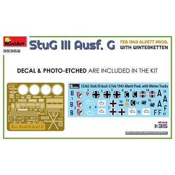 Miniart 1/35 StuG III Ausf. G FEB 1943 ALKETT PROD. WITH WINTERKETTEN (35362) - Imagen 2