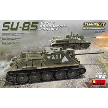 Miniart 1/35  SU-85 SOVIET SELF-PROPELLED GUN Mod. 1944 EARLY PRODUCTION. INTERIOR KIT (35204) - Imagen 1