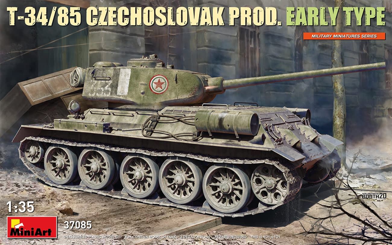 Miniart 1/35  T-34/85 CZECHOSLOVAK PROD. EARLY TYPE (37085) - Imagen 1