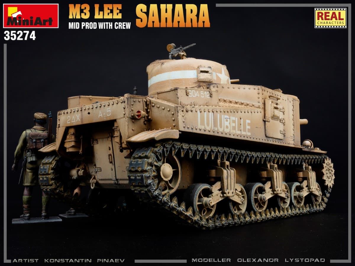 Miniart 35274 1/35 M3 LEE MID PROD. SAHARA w/CREW - Imagen 7