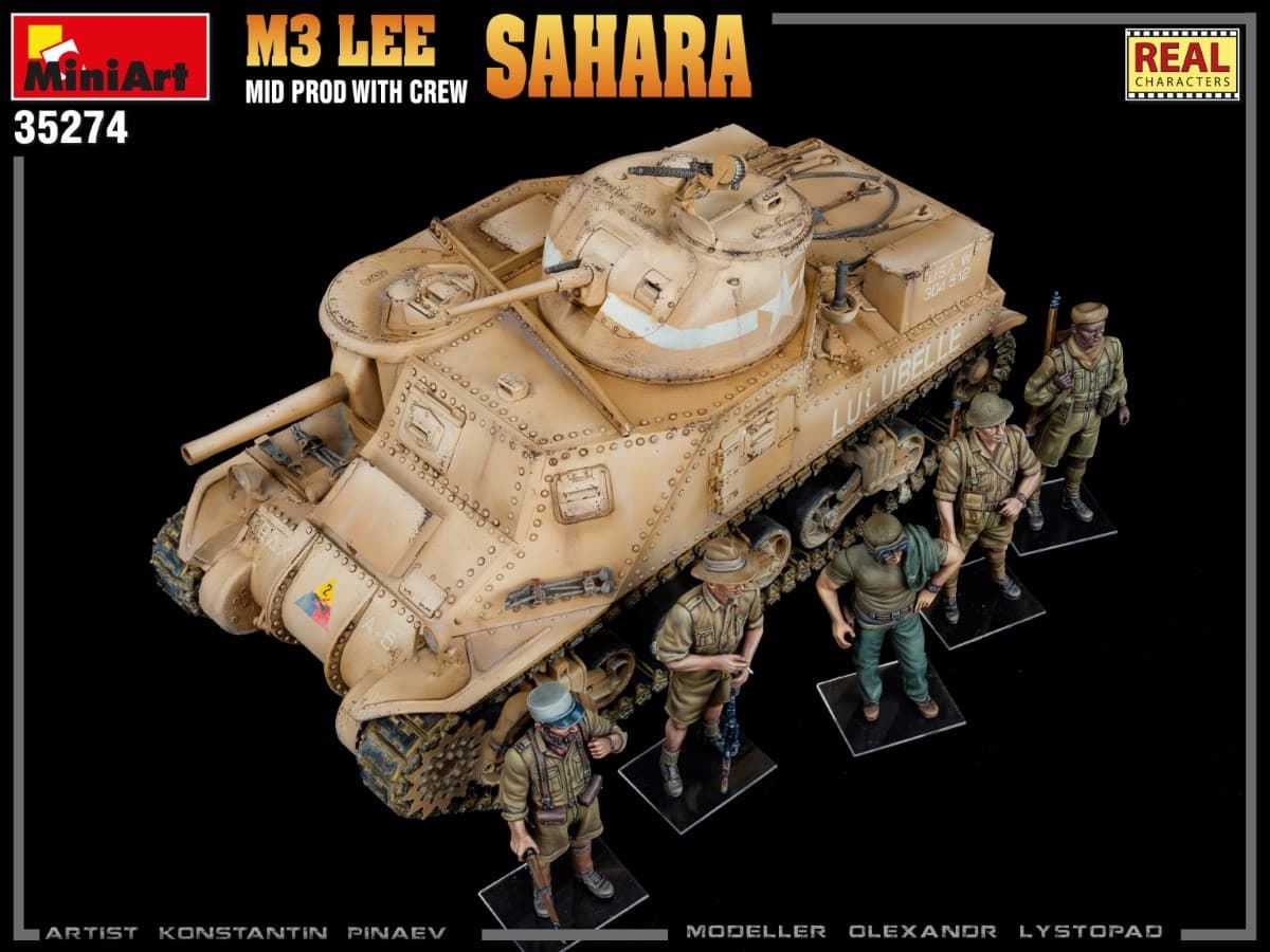 Miniart 35274 1/35 M3 LEE MID PROD. SAHARA w/CREW - Imagen 8