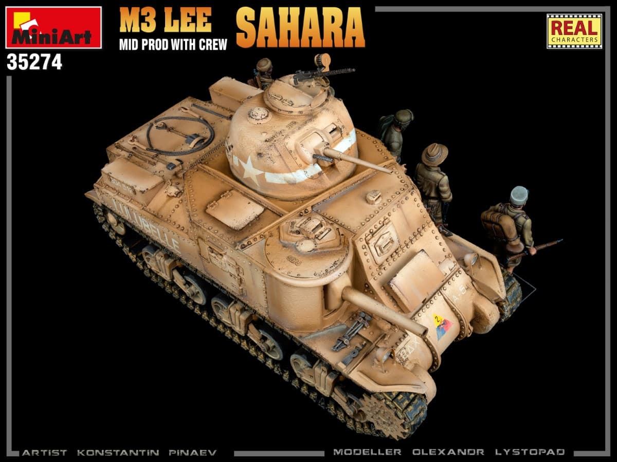 Miniart 35274 1/35 M3 LEE MID PROD. SAHARA w/CREW - Imagen 9