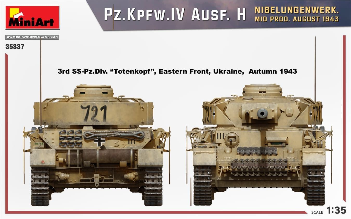 MiniArt Pz.Kpfw.IV Ausf. H NIBELUNGENWERK. MID PROD. AUGUST 1943 (35337) - Imagen 5