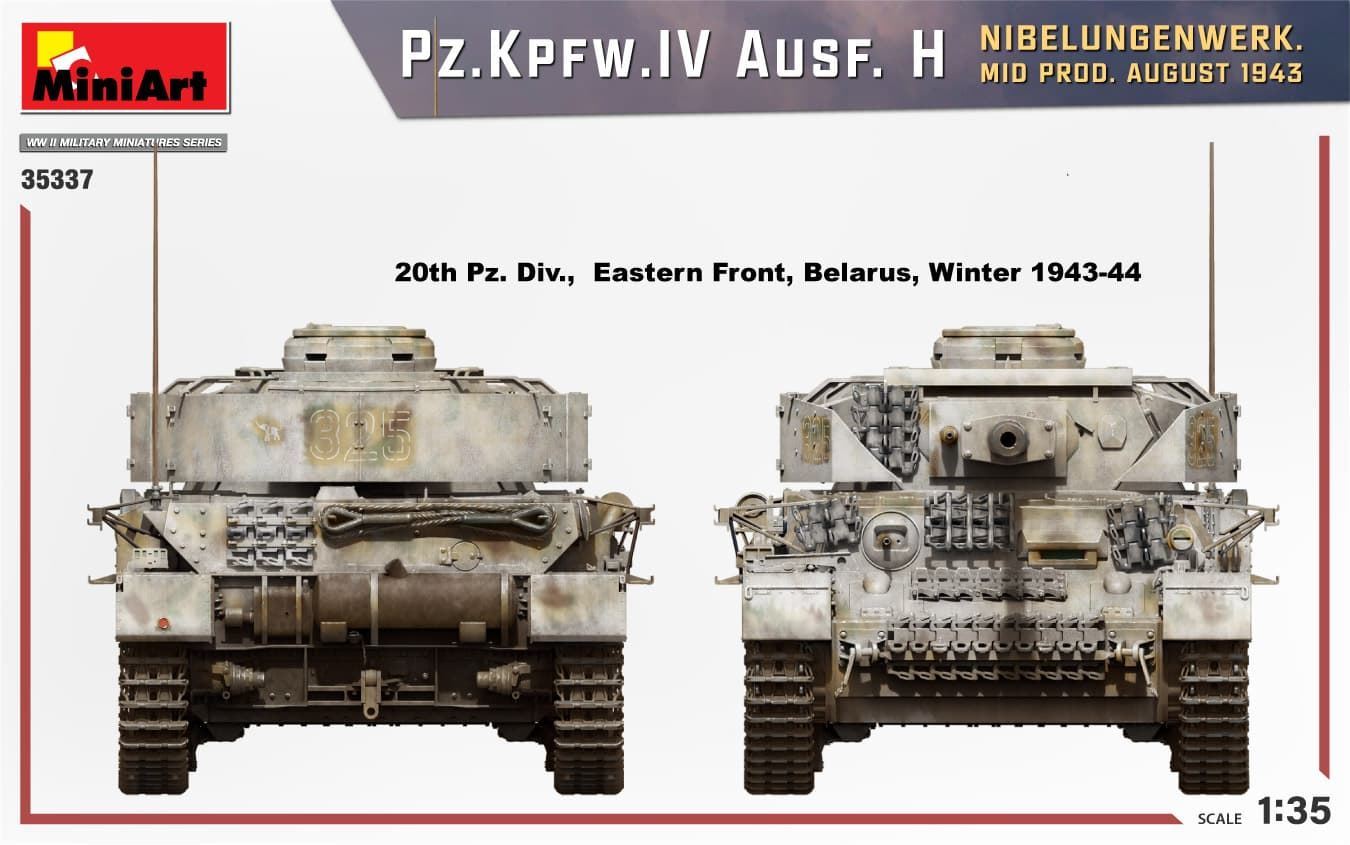 MiniArt Pz.Kpfw.IV Ausf. H NIBELUNGENWERK. MID PROD. AUGUST 1943 (35337) - Imagen 6