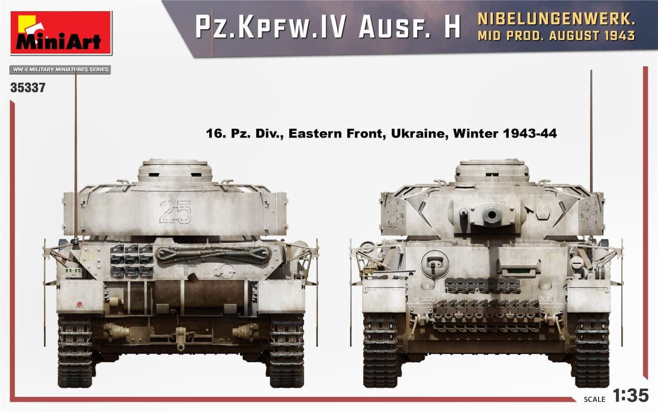 MiniArt Pz.Kpfw.IV Ausf. H NIBELUNGENWERK. MID PROD. AUGUST 1943 (35337) - Imagen 7