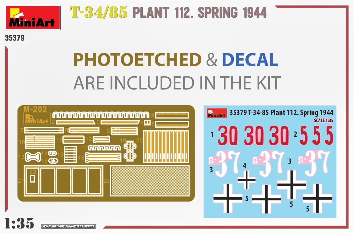 MiniArt T-34/85 PLANT 112. SPRING 1944 (35379) - Imagen 7