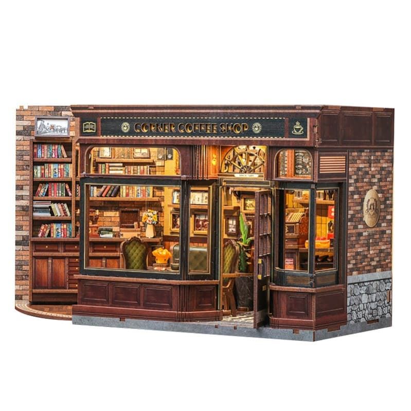 Miniature House Cafetería "Corner Coffee Shop" con 294 pieza - Imagen 2