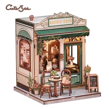 Miniature House Cafetería "Sunny Cafe"  (233 piezas). - Imagen 1