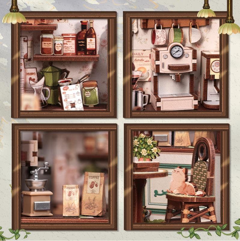 Miniature House Cafetería "Sunny Cafe"  (233 piezas). - Imagen 4
