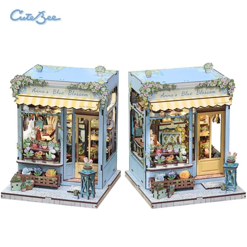 Miniature House Florístería "Anna's Blue Blossom" con 255 piezas - Imagen 2