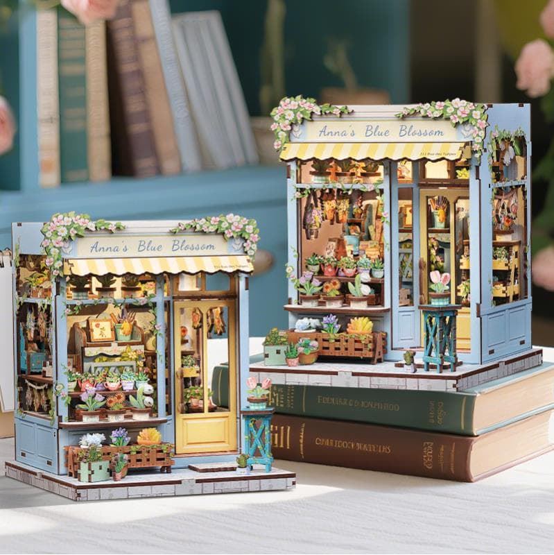 Miniature House Florístería "Anna's Blue Blossom" con 255 piezas - Imagen 3