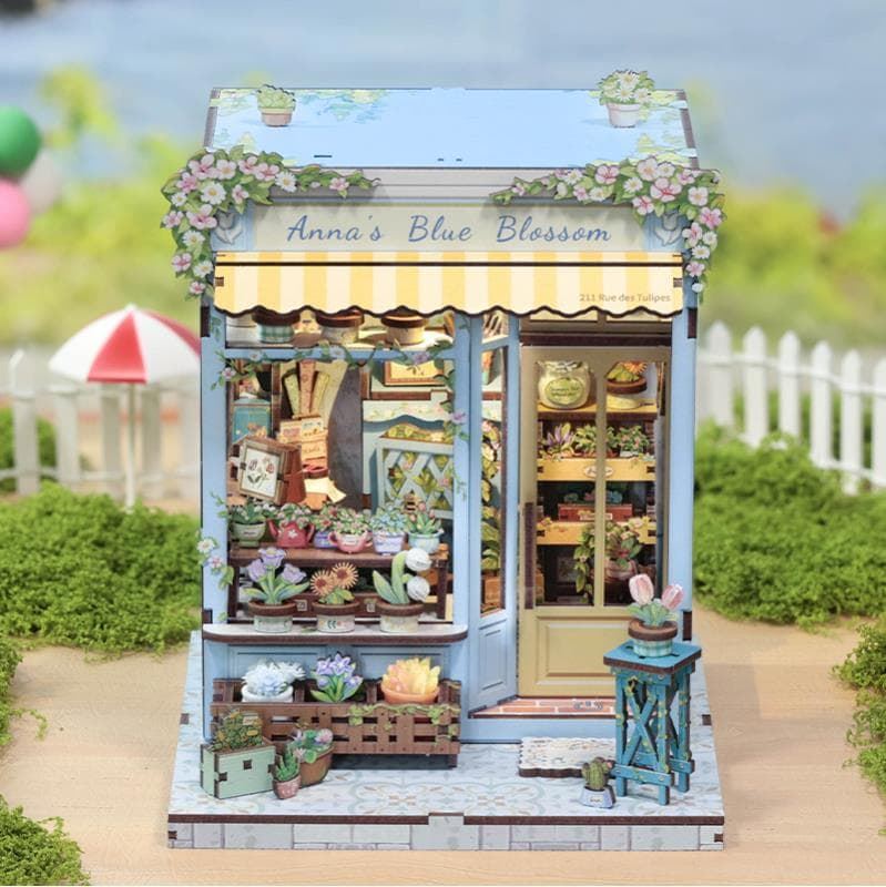 Miniature House Florístería "Anna's Blue Blossom" con 255 piezas - Imagen 4