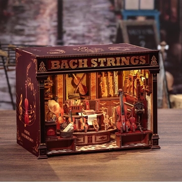 Miniature House Tienda de música "Bach Strings" con (285 piezas). - Imagen 1