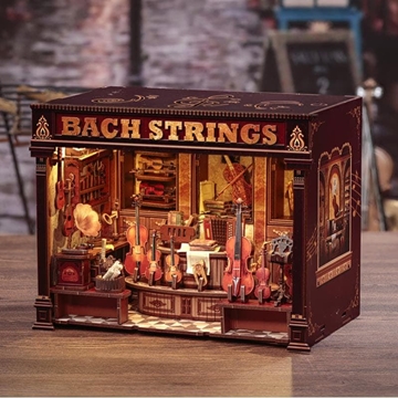 Miniature House Tienda de música "Bach Strings" con (285 piezas). - Imagen 2