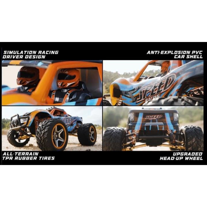 Monster Truck Speed 104009 Brushed 1/10 RTR Wltoys -  Coche radio control - Coche rc - Coche r/c - coche teledirigido - Imagen 10