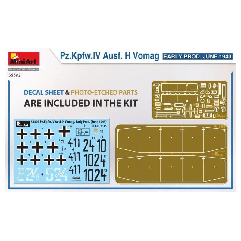 Pz.Kpfw.IV Ausf. H. Vomag. MINIART 35302 - Imagen 2
