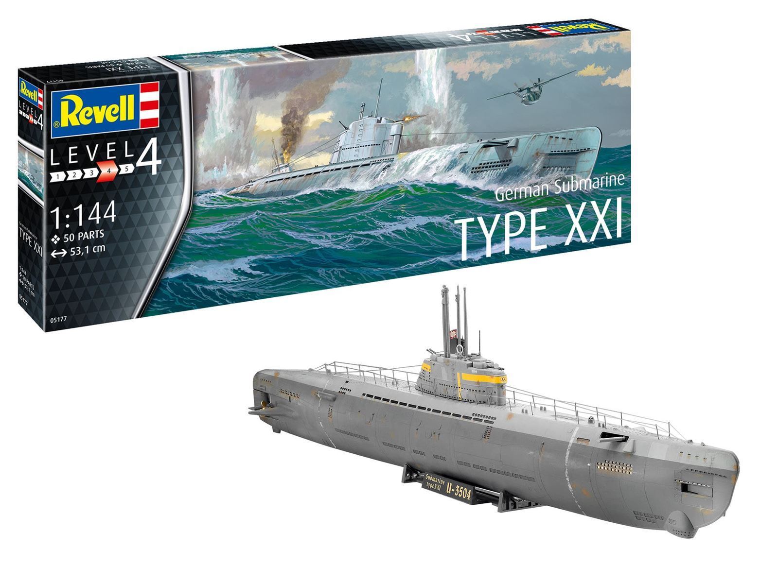 REVELL 05177 1/144 German Submarine Type XXI - Imagen 2