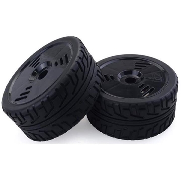 RUEDAS 1/8 TOURING (RALLY GAME) LLANTA NEGRA LENTICULAR (4 uni) - Imagen 1