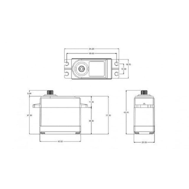 SERVO SRT STANDARD DIGITAL 17KG / 0,15S - Imagen 4