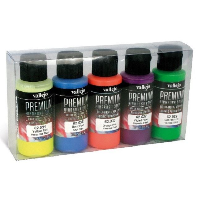 Set de Colores Fluorescentes Premium 5ud - Imagen 1