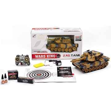 Tanque M1 ABRAMS 1/18 2.4g  R/C con humo y bolas - Imagen 2