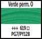verde permanente oscuro nº 619 (40 ml.) - Imagen 1