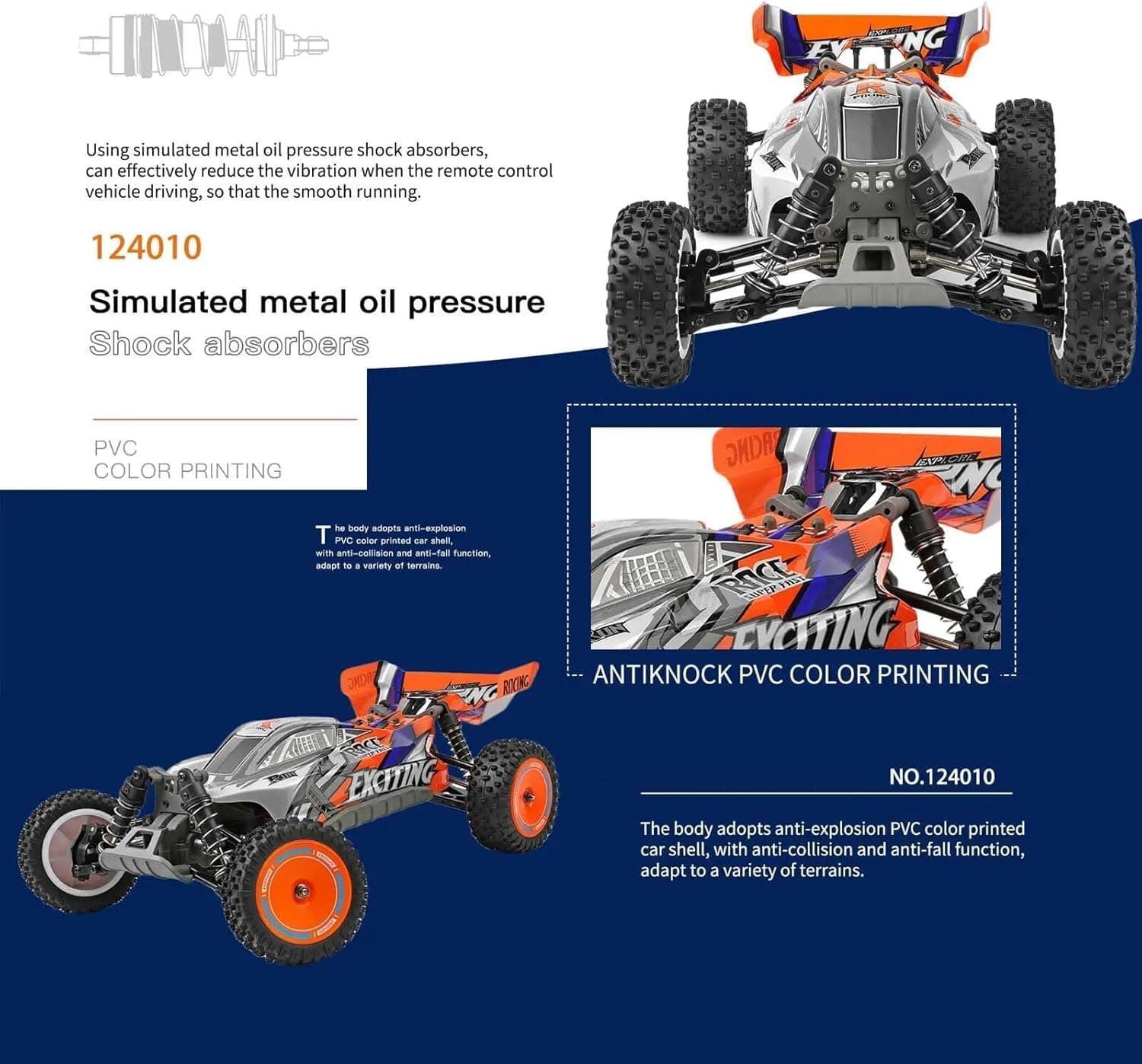 WLTOYS 124010 Coche radio control - Coche rc - Coche r/c - coche teledirigido - Imagen 7